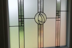 Medium sized triple-glazed glass in composite door