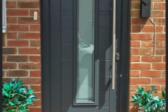 Anthracite Solid-core Composite door Installation in Tadley