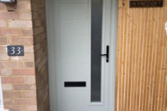 White Insulated Composite door installation in Tadley