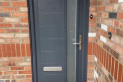 Anthracite Insulated composite door installation in Tadley