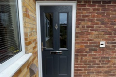 Black Insulated Composite door Installation in Tadley