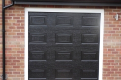 Black Sectional Garage Door