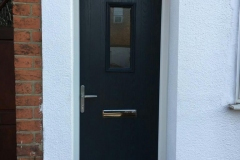 Black Insulated Composite door installation in Tilehurst