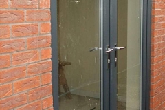 Anthracite uPVC French door Installation in Tadley