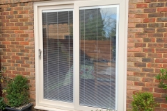 Cream uPVC Sliding door Installation in Andover