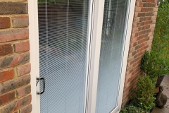 Cream uPVC Sliding door Installation in Andover
