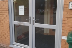 Silver Grey uPVC Double-door Installation in Reading