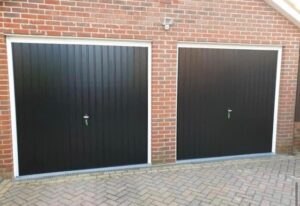 Basingstoke Garage Doors| 2 Single Black Up & Over Garage doors