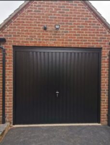 Black Up & Over Garage Door in Alton
