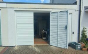 Basingstoke Garage Doors| White Side-hinged garage door